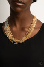 Load image into Gallery viewer, Metallic Merger Gold Necklace