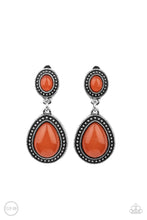 Load image into Gallery viewer, Carefree Clairvoyance Orange Clip-On Earrings