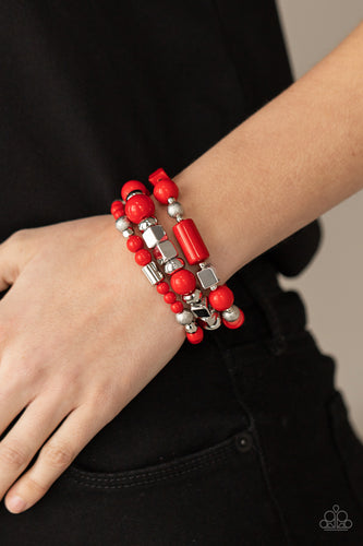 Perfectly Prismatic Red Bracelet