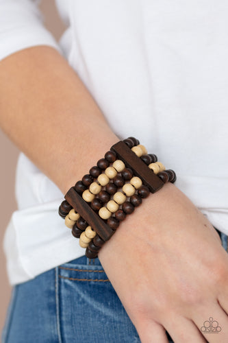 Caribbean Catwalk Brown Bracelet