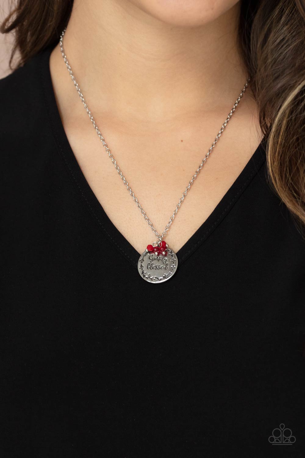 Simple Blessings Red Necklace