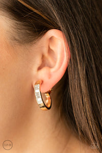 Ready, Steady, GLOW Gold Clip-On Earrings