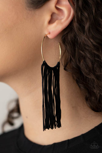 Flauntable Fringe Gold Earrings