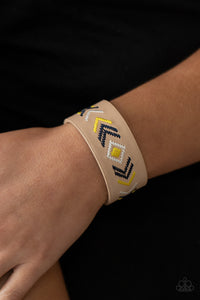 Cliff Glyphs Yellow Bracelet