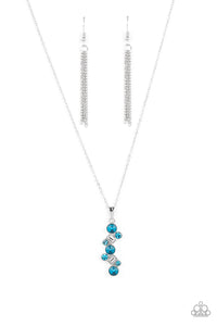 Classically Clustered Blue Necklace