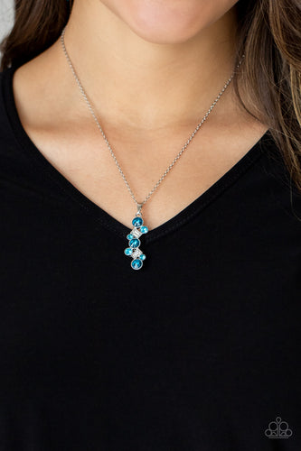 Classically Clustered Blue Necklace