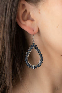 Stay Sharp Blue Earrings