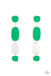 All Out Allure  Green Earrings