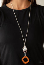 Load image into Gallery viewer, Top Of The WOOD Chain Orange Necklace