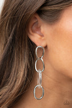 Load image into Gallery viewer, Talk In Circles White Earrings