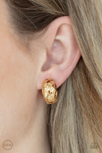 Load image into Gallery viewer, Wrought With Edge Gold Clip-On Earrings