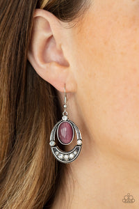 Serene Shimmer Purple Earrings