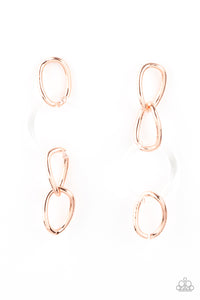 Talk In Circles Copper Earrings