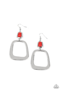 Material Girl Mod Red Earrings