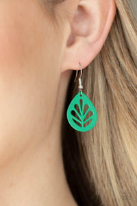 LEAF Yourself Wide Open Green Earrings