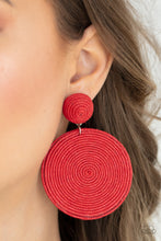 Load image into Gallery viewer, Circulate The Room Red Earrings