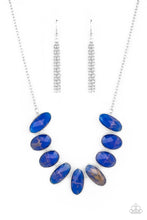 Load image into Gallery viewer, Elliptical Episode Blue Necklace