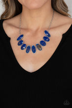 Load image into Gallery viewer, Elliptical Episode Blue Necklace