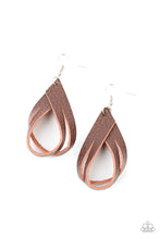 Load image into Gallery viewer, Thats A STRAP Brown Earrings