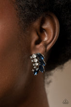 Load image into Gallery viewer, Flawless Fronds Blue Earrings