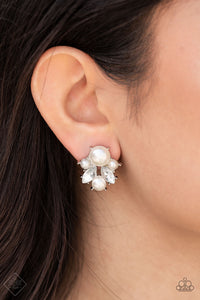 Royal Reverie White Earrings