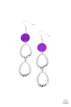 Load image into Gallery viewer, Surfside Shimmer Purple Earrings