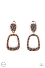 Load image into Gallery viewer, Playfully Primitive Copper Earrings