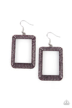 Load image into Gallery viewer, World FRAME-ous Purple Earrings