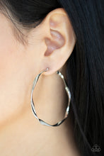 Load image into Gallery viewer, Radiantly Warped Silver Earrings