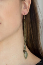 Load image into Gallery viewer, Chiming Leaflets Brass Earrings