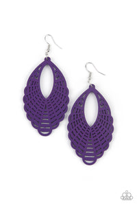 Tahiti Tankini Purple Earrings