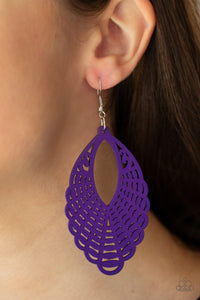 Tahiti Tankini Purple Earrings