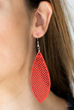 Load image into Gallery viewer, Surf Scene Red Earrings