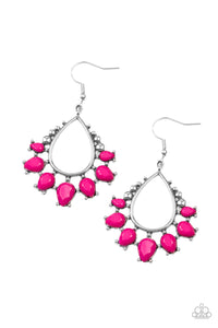 Flamboyant Ferocity Pink Earrings