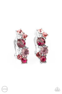 Cosmic Celebration Pink Clip-On Earrings