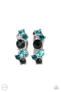 Cosmic Celebration Blue Clip-On Earrings