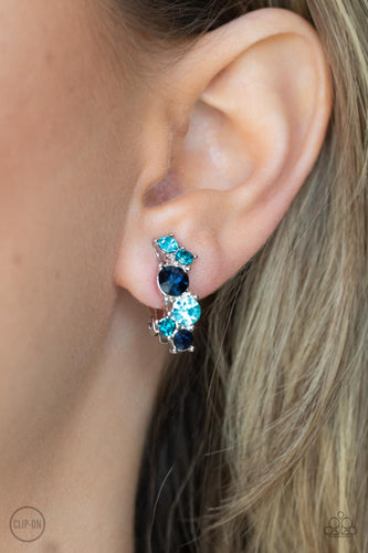 Cosmic Celebration Blue Clip-On Earrings