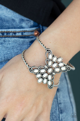 Pleasantly Plains White Bracelet