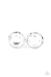 Double-Take Twinkle White Earrings