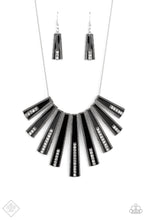 Load image into Gallery viewer, FAN-tastically Deco Black Necklace