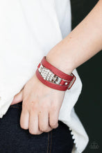 Load image into Gallery viewer, Ultra Urban Red Leather Bracelet