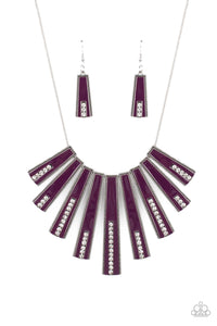 FAN-tastically Deco Purple Necklace