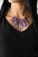 Load image into Gallery viewer, FAN-tastically Deco Purple Necklace