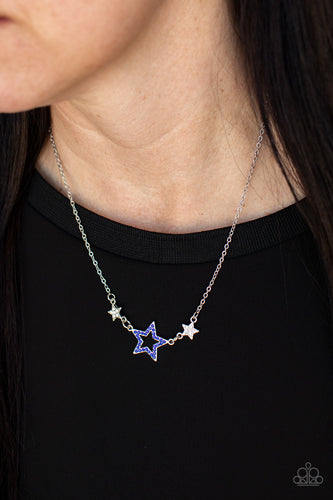 United We Sparkle Blue Necklace