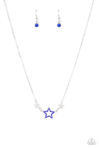 United We Sparkle Blue Necklace