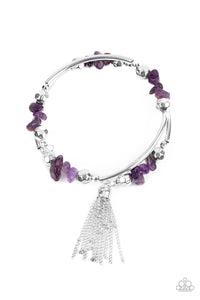 Mineral Mosaic  Purple Bracelet