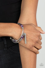 Load image into Gallery viewer, Mineral Mosaic  Purple Bracelet