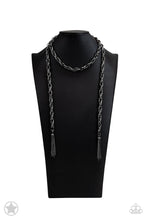 Load image into Gallery viewer, SCARFed for Attention Gunmetal Necklace