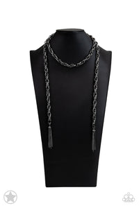 SCARFed for Attention Gunmetal Necklace