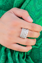 Load image into Gallery viewer, Exclusive Elegance White Ring -Paparazzi Accessories: October 2021 Life of the Party